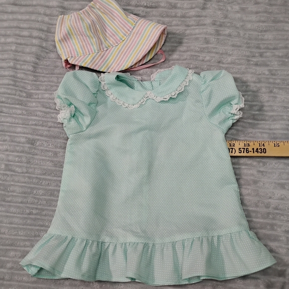 Vintage Baby Dresses and Romper Made In USA 12 Months 18 Months Handmade - Picture 13 of 16